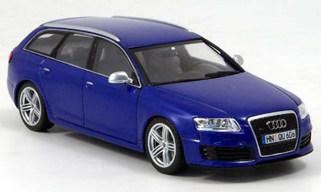 Audi RS6 1/43 Minichamps Avant blu 2008 modellino in miniatura