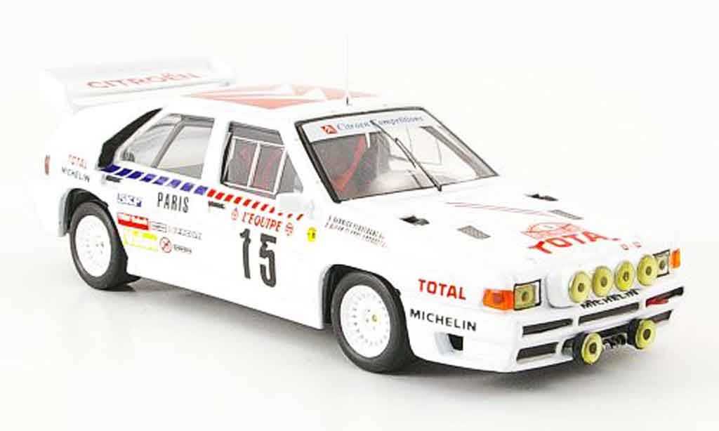 Citroen BX 4TC 1/43 IXO 4TC no.15 rallye monte carlo 1986 modellino in miniatura