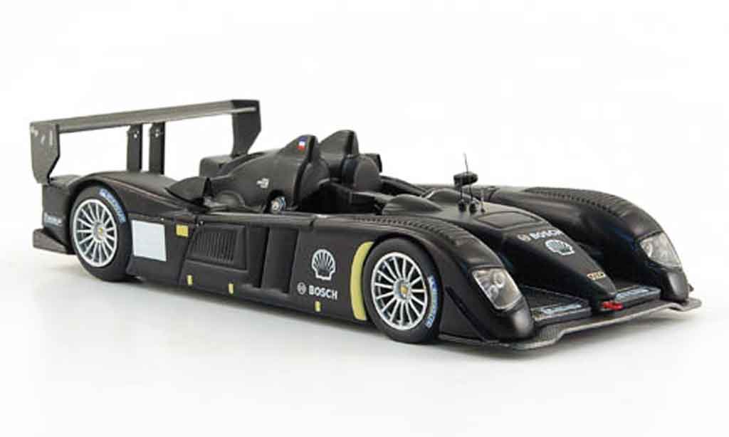 Audi R10 1/43 IXO TDI mattnero Test Car 24h Le Mans 2007 modellino in miniatura
