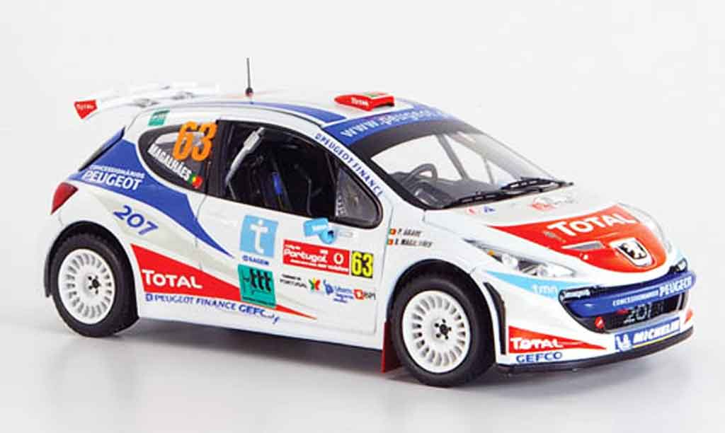 Peugeot 207 S2000 1/43 IXO S2000 no.63 magalhaes rallye portugal 2007 modellino in miniatura