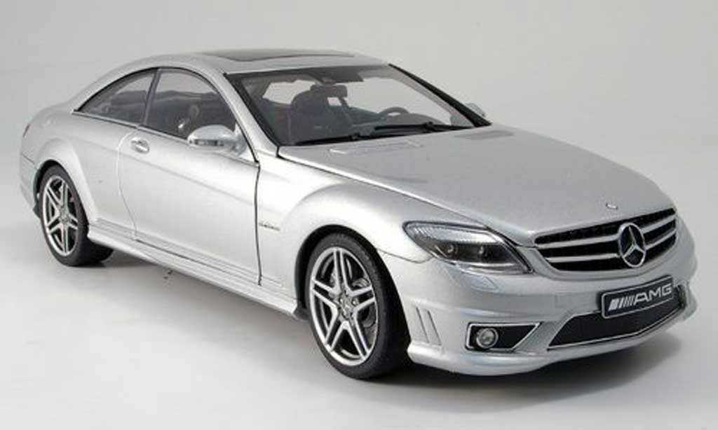 Mercedes Classe CL 1/18 Autoart 63 amg (c 216) grigio avec ledersitzen modellino in miniatura