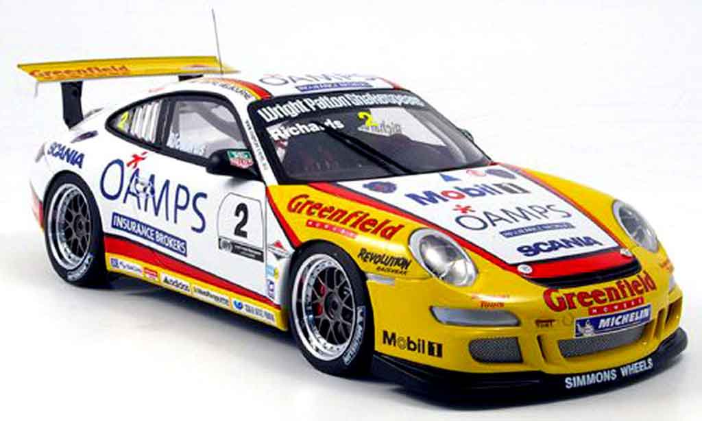 Porsche 997 GT3 CUP 1/18 Autoart GT3 Cup 2006 j. richards australian carrera modellino in miniatura