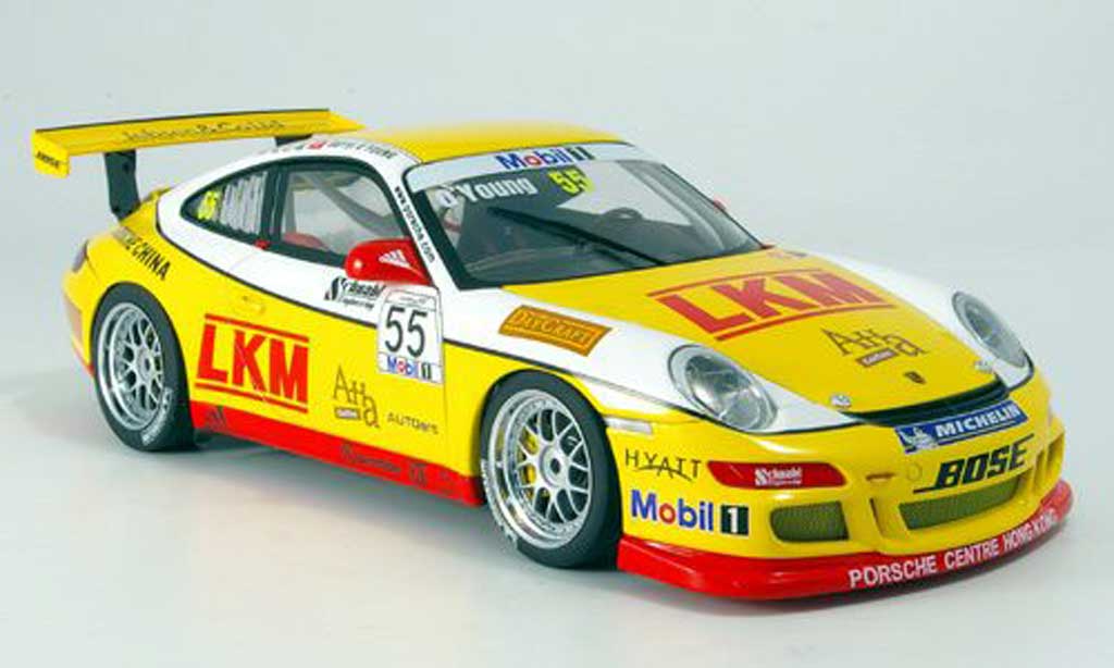 Porsche 997 GT3 CUP 1/18 Autoart GT3 Cup 2007 no.55 d.o`young modellino in miniatura