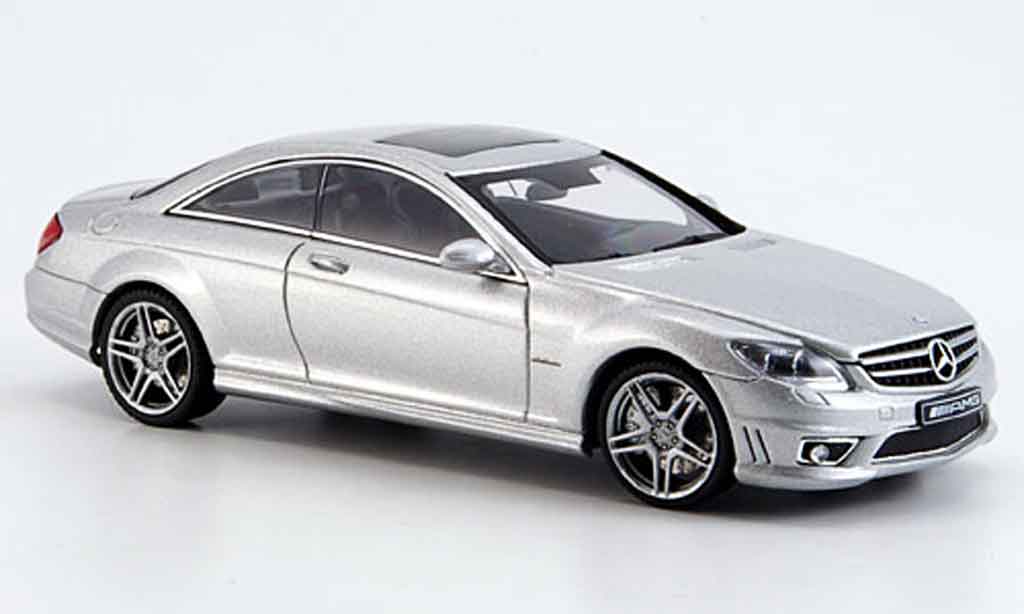 Mercedes Classe CL 1/43 Autoart CL63 AMG grigio metallisee modellino in miniatura