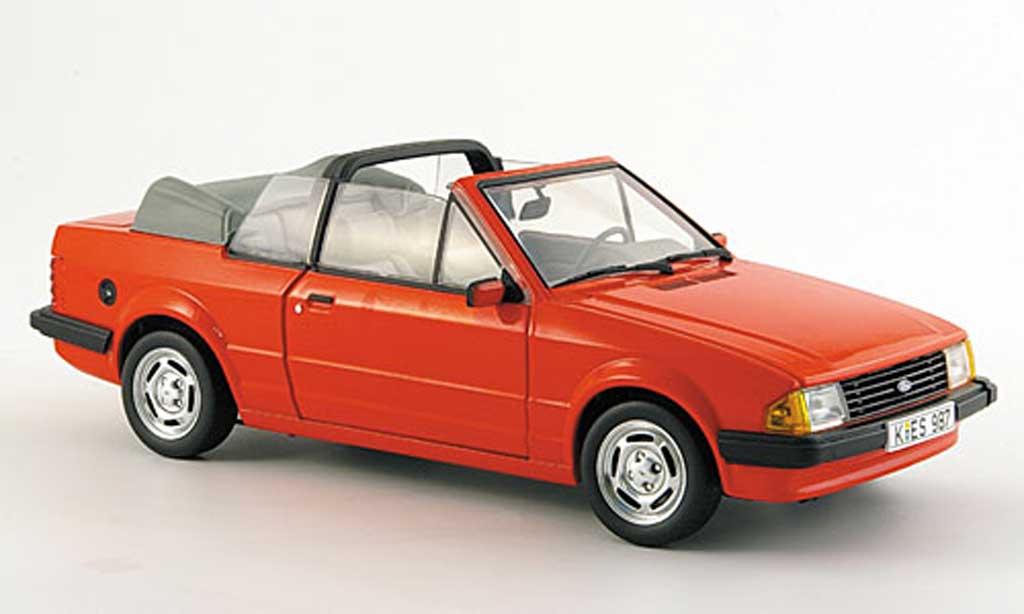 Ford Escort MK3 1/18 Sun Star MK3 gl cabriolet rosso 1984 modellino in miniatura