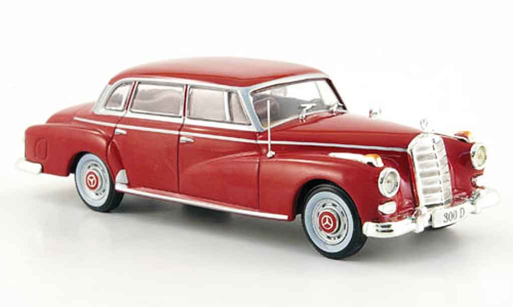 Mercedes 300 D 1/43 WhiteBox D Limousine rosso 1957 modellino in miniatura