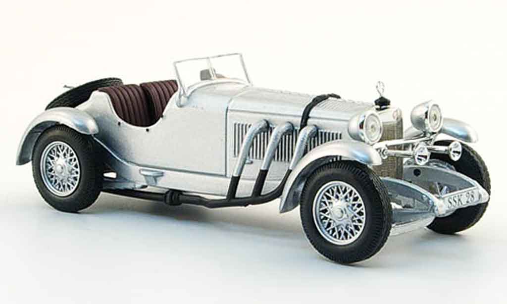 Mercedes SSK 1/43 WhiteBox grigio metallisee 1928 modellino in miniatura