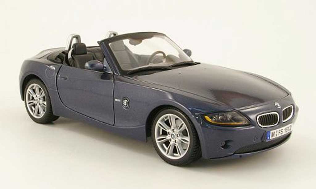 Bmw Z4 E85 1/18 Maisto E85 grigio blu 2003 modellino in miniatura