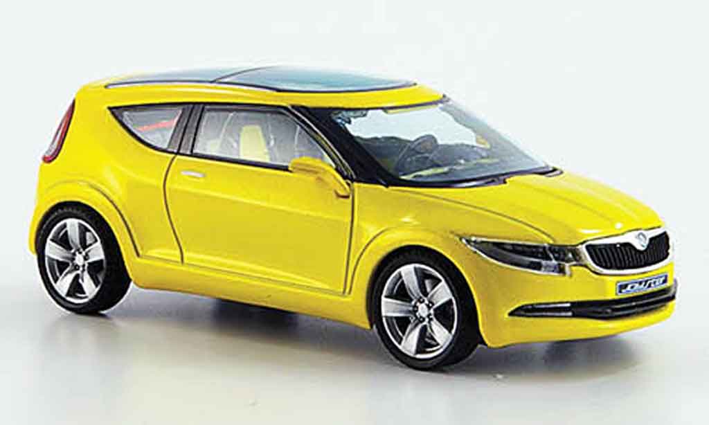 Skoda Joyster 1/43 Abrex concept car giallo modellino in miniatura