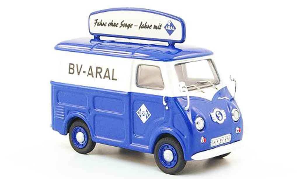 Goggomobil TL 1/43 Premium Cls 250 Aral Kastenwagen modellino in miniatura