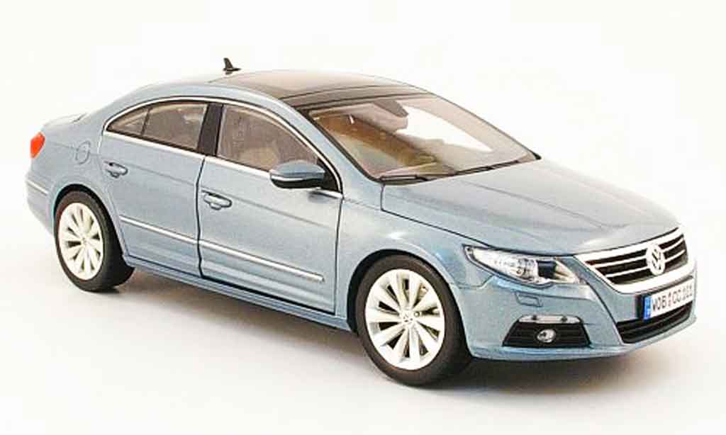 Volkswagen Passat 1/18 Norev cc blu ciel metallisee 2008 modellino in miniatura