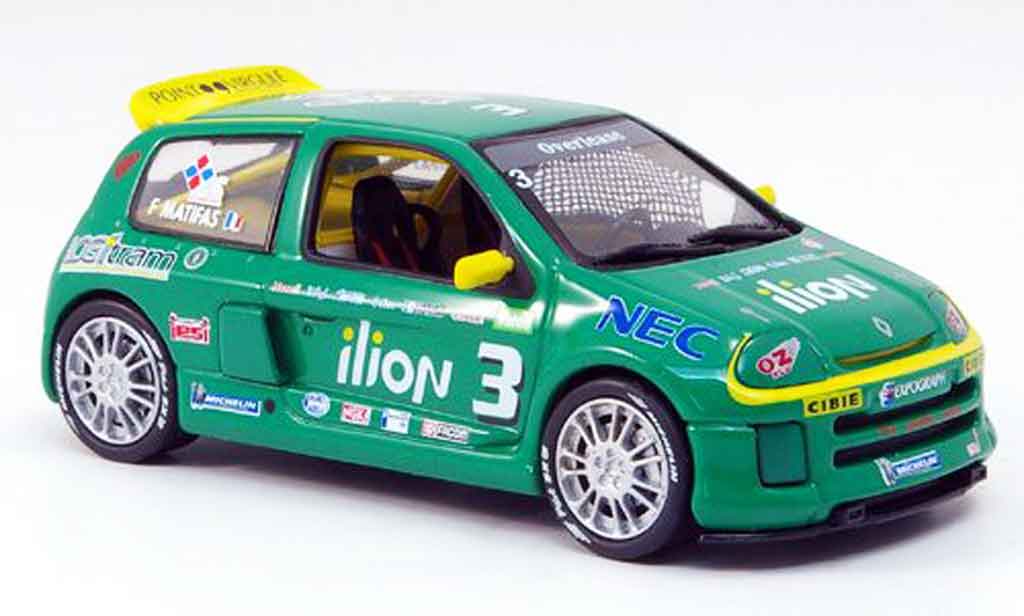 Renault Clio V6 1/43 Eagle V6 24v no.3 illion clio trophy 1999 modellino in miniatura