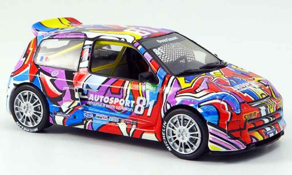 Renault Clio V6 1/43 Eagle V6 no.81 clio trophy 2000 modellino in miniatura