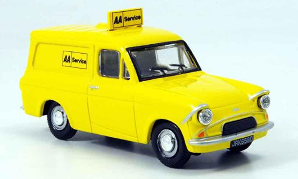 Ford Anglia 1/43 Oxford Van giallo AA Services modellino in miniatura
