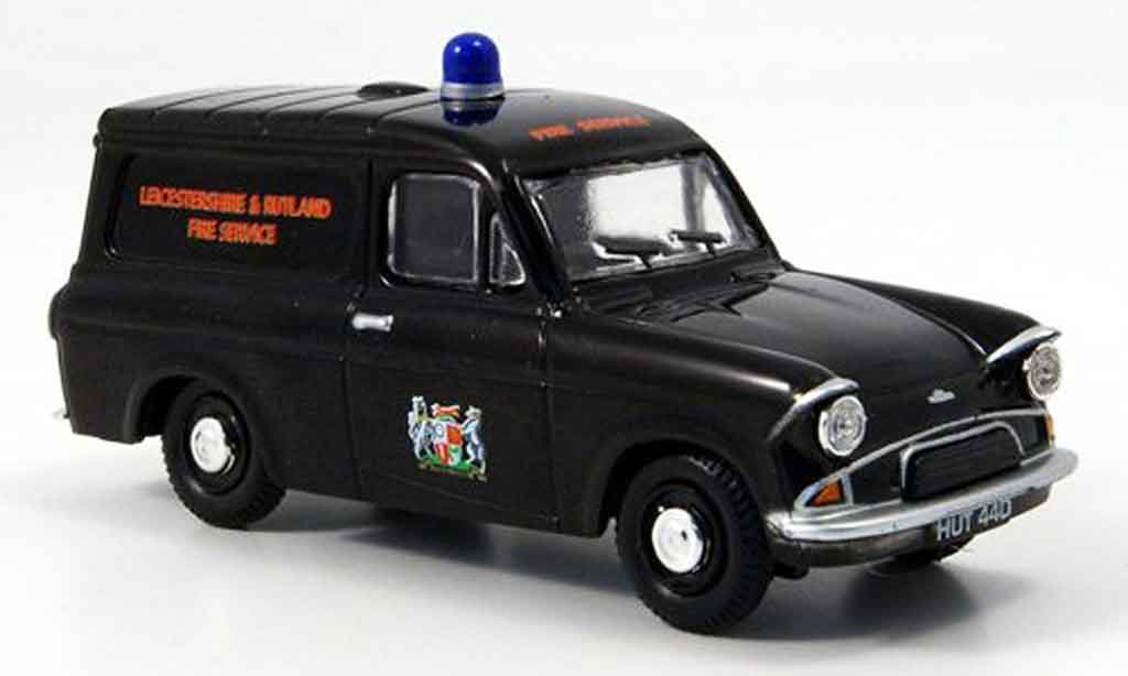 Ford Anglia 1/43 Oxford Van police Leicestershire & Rutland modellino in miniatura