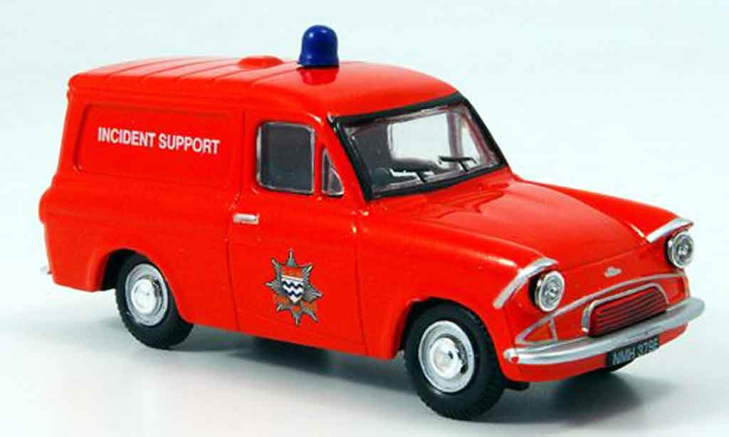 Ford Anglia 1/43 Oxford Van pompier London modellino in miniatura