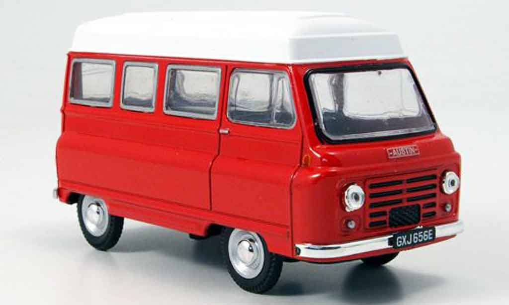 Austin J2 1/43 Oxford High Top rosso bianco Hochdachbus modellino in miniatura
