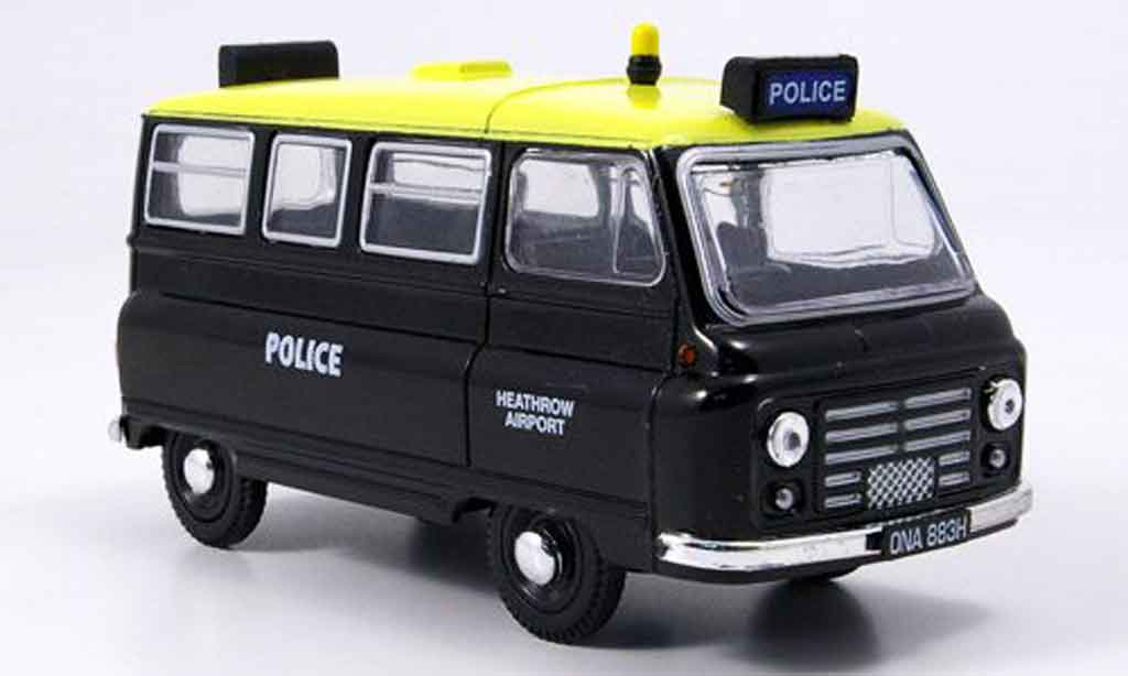 Austin J2 1/43 Oxford Bus police Heathrow Airport Police modellino in miniatura