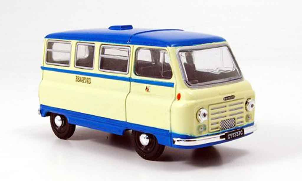 Morris J2 1/43 Oxford Bus beige blu Bradford modellino in miniatura