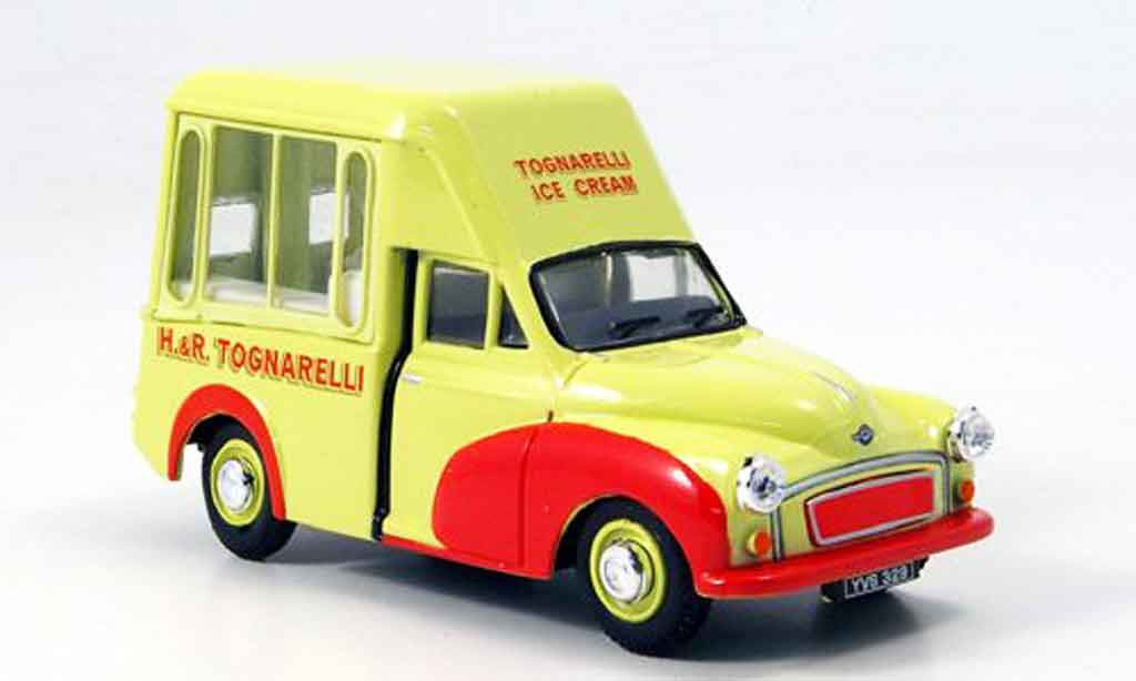 Morris Minor 1/43 Oxford Van Tognarelli Ice Cream Hochdach Eiswagen modellino in miniatura