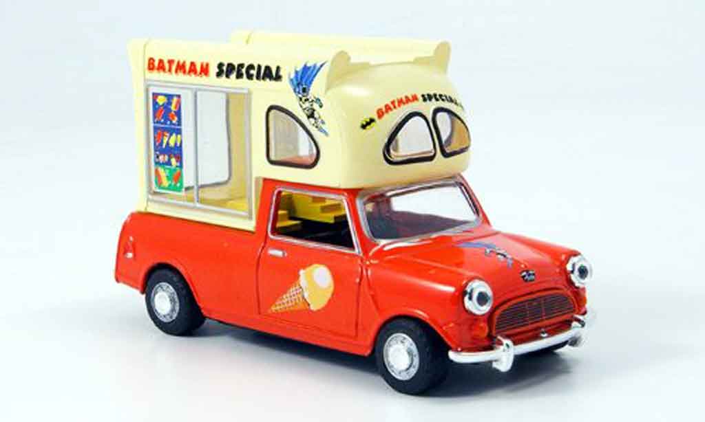 Austin Mini Pick Up 1/43 Oxford rosso bianco Batman Special Eiswagen modellino in miniatura