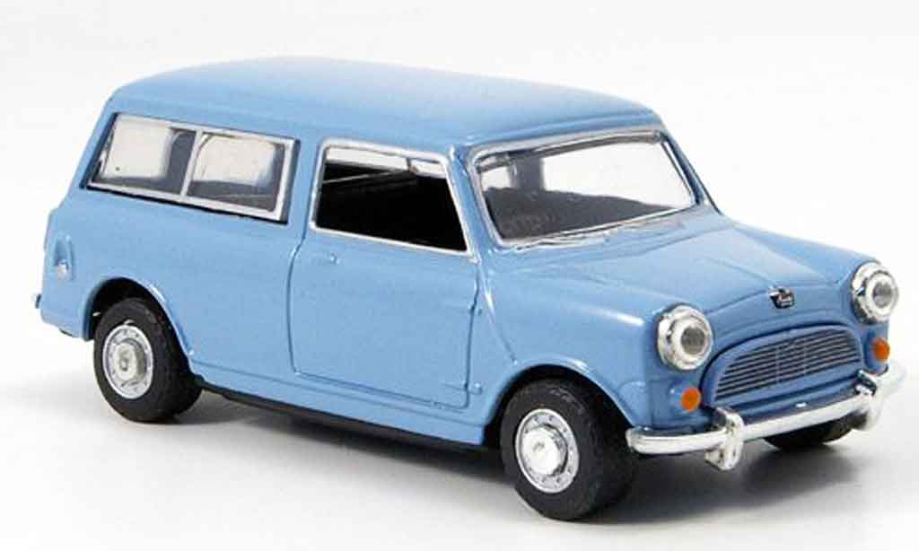 Austin Mini Van 1/43 Oxford Mini Traveller blu grigio modellino in miniatura