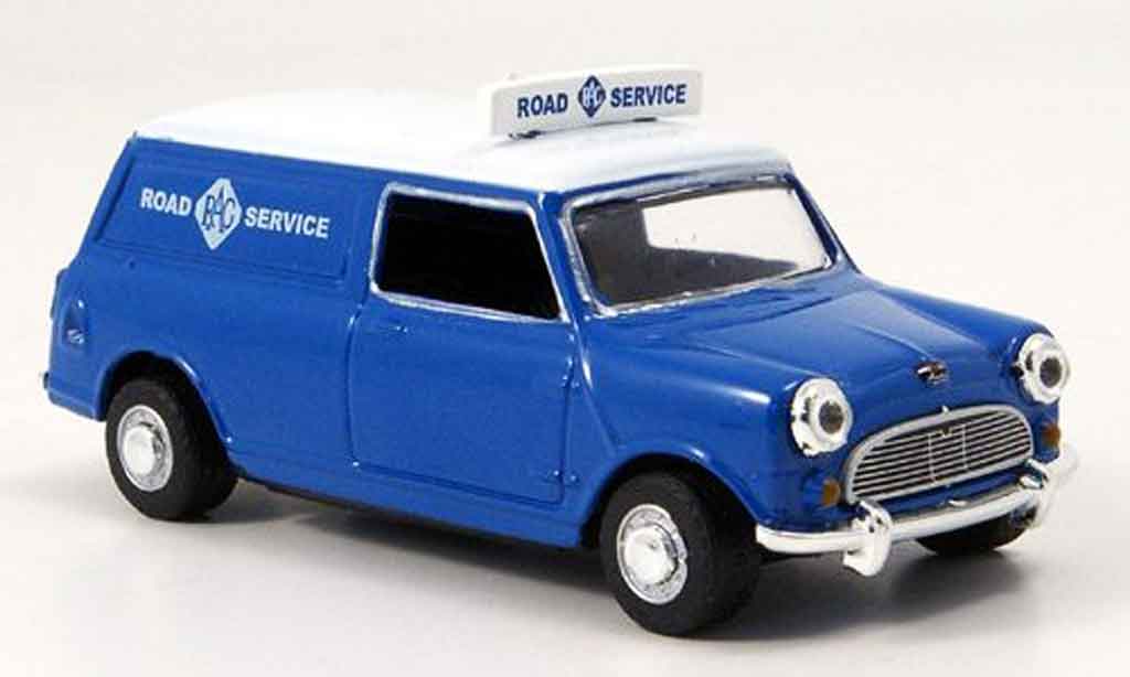 Austin Mini Van 1/43 Oxford blu bianco RAC Road Service modellino in miniatura