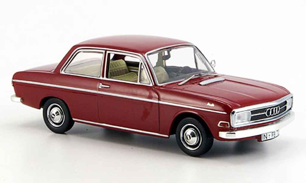 Audi 72 1/43 Norev rosso 2 Turer 1965 modellino in miniatura