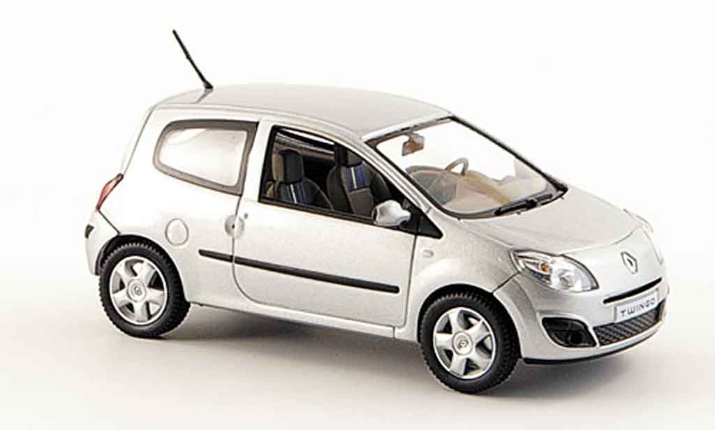 Renault Twingo 1/43 Norev grigio 2007 modellino in miniatura