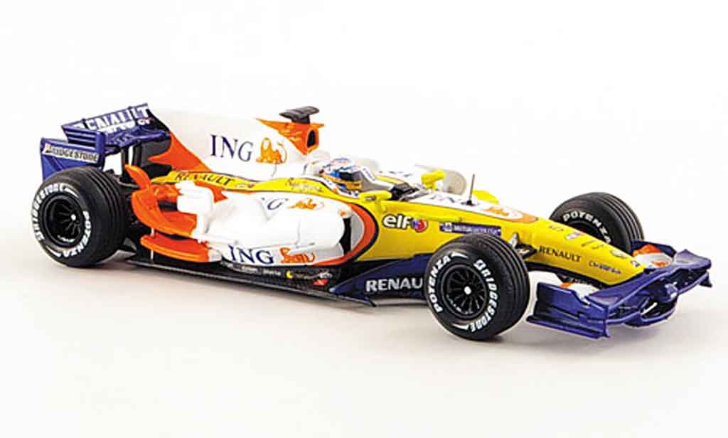 Renault F1 1/43 Norev r28 f 1 team f.alonso 2008 modellino in miniatura