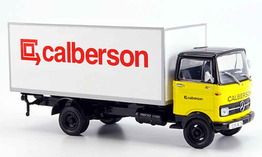 Mercedes LP 608 1/43 Norev Calberson Koffer LKW 1975 modellino in miniatura
