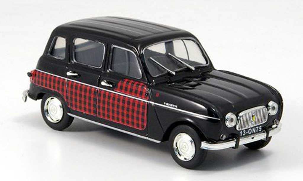Renault 4 Parisienne 1/43 Vitesse Parisienne nero/rosso modellino in miniatura