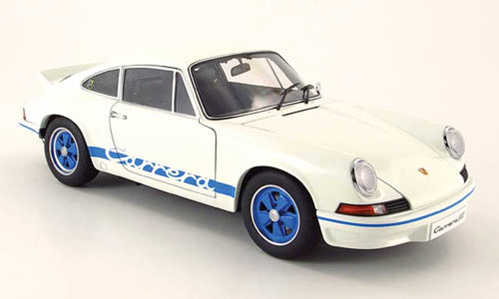 Porsche 911 RS 1/18 Autoart RS 2.7 carrera bianco 1973 modellino in miniatura