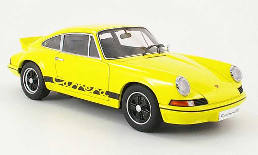 Porsche 911 RS 1/18 Autoart RS carrera 2.7 giallo/nero 1973 modellino in miniatura