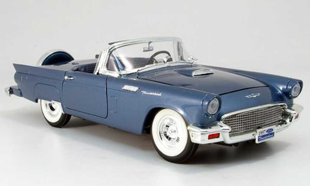 Ford Thunderbird 1957 1/18 Yat Ming 1957 blu modellino in miniatura