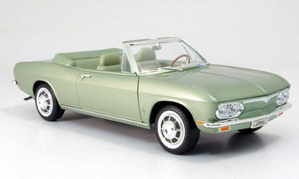 Chevrolet Corvair 1/18 Yat Ming monza convertibile grun 1969 modellino in miniatura