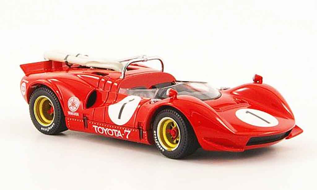 Toyota 7 GP 1/43 Ebbro no.1 rosso japan 1968 modellino in miniatura