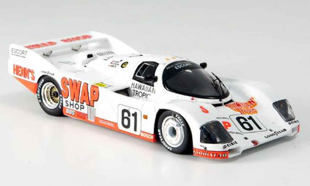 Porsche 962 1984 1/43 Spark 1984 No.61 Ferte Doeren Henn Le Mans modellino in miniatura