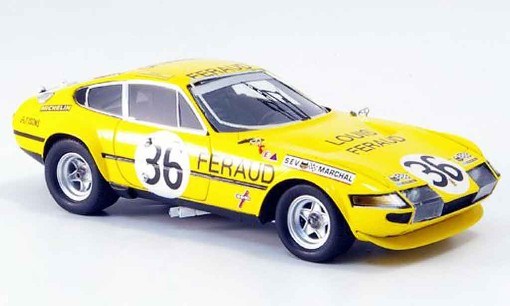 Ferrari 365 GTB/4 1/43 Red Line GTB/4 no.36 achter platz le mans 1972 modellino in miniatura