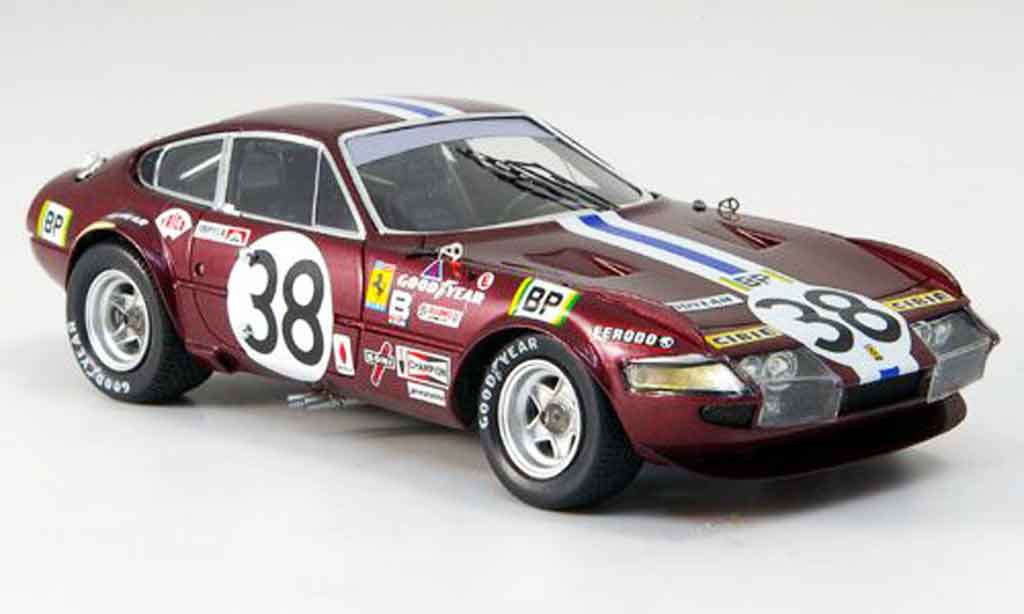 Ferrari 365 GTB/4 1/43 Red Line GTB/4 no.38 jarier buchet neunter le mans 1972 modellino in miniatura