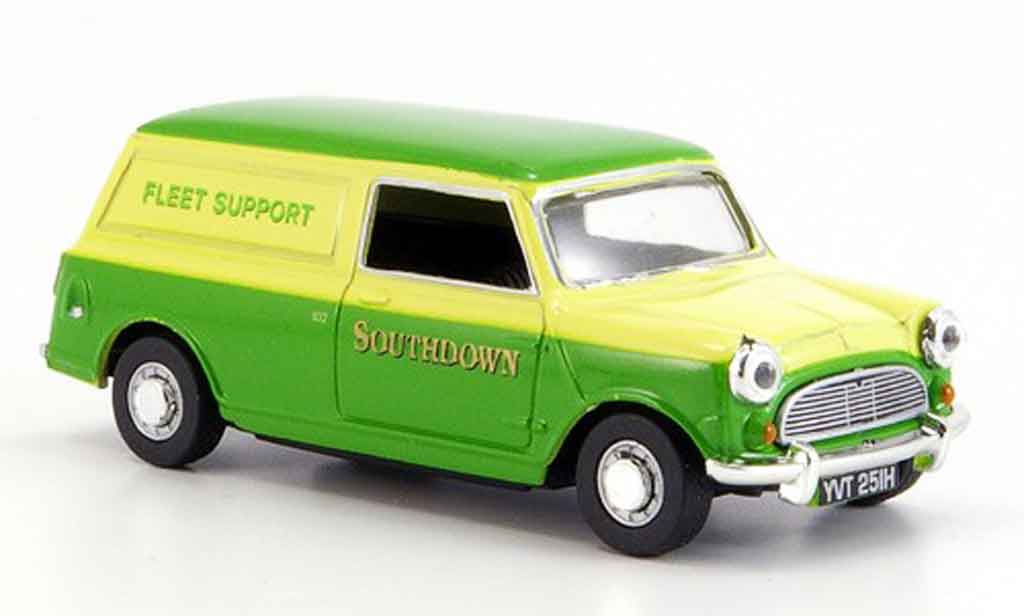 Austin Mini Van 1/43 Oxford grun giallo Southdown modellino in miniatura