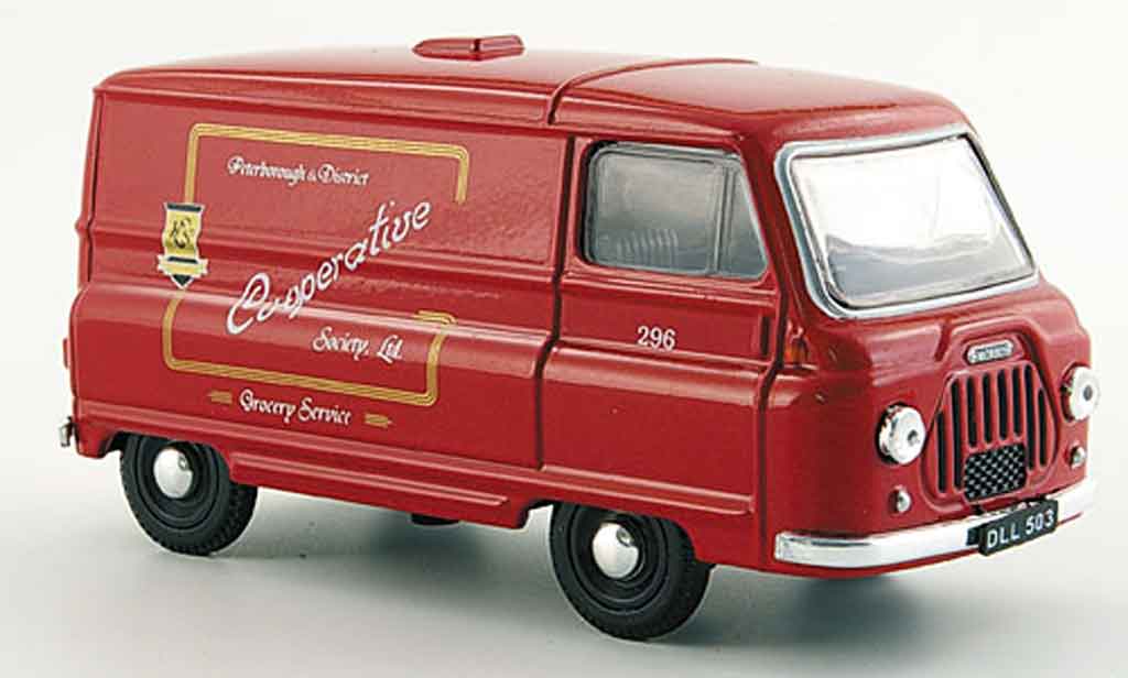 Morris J2 1/43 Oxford Van rosso Peterborough Co operative modellino in miniatura