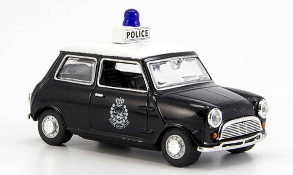 Austin Mini Cooper 1/43 Oxford Cooper nero bianco Hong Kong Police police modellino in miniatura
