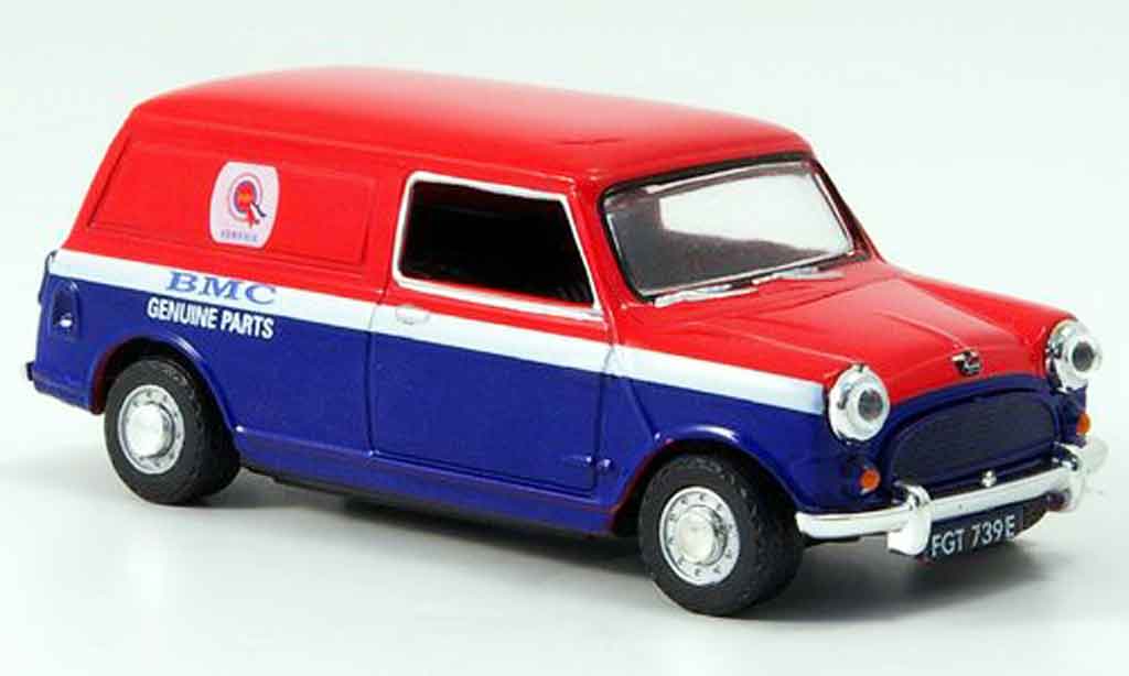 Austin Mini Van 1/43 Oxford rosso blu BMC Parts Kasten modellino in miniatura