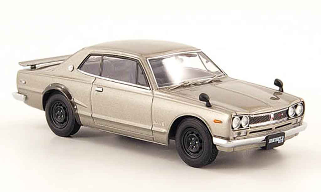 Nissan Skyline 2000 1/43 Ebbro 2000 2000GT R (KPGC10) grigio metallisee 2 Turer 1971 modellino in miniatura