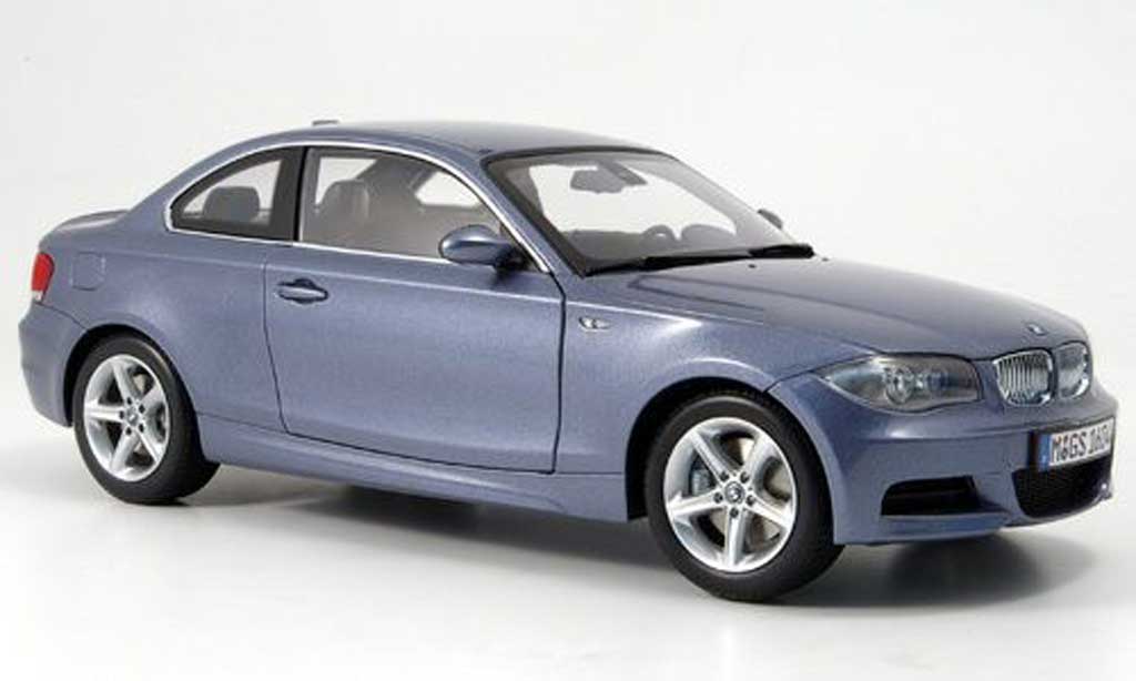 Bmw 120 E82 1/18 Kyosho E82 i coupe blu grigio modellino in miniatura