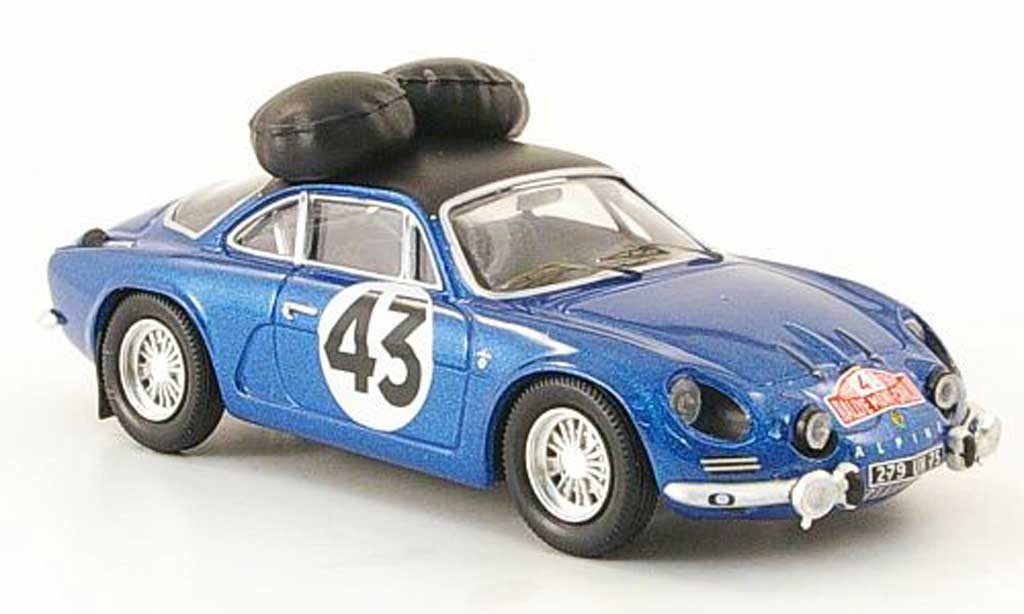 Alpine A110 1/43 Trofeu 1600S No.43 Rally Monte Carlo 1968 Larrousse/Callewaert modellino in miniatura