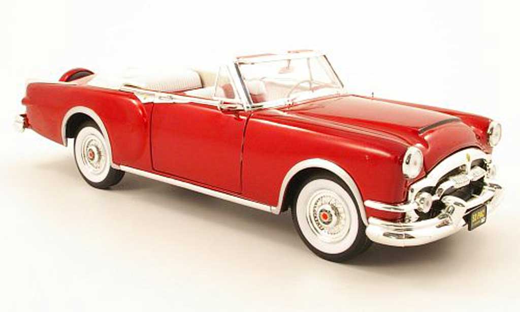 Packard Caribbean 1/18 Yat Ming rosso decapotee 1953 modellino in miniatura