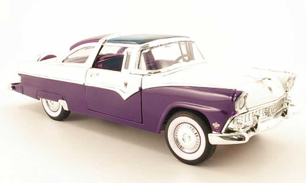 Ford Crown 1955 1/18 Yat Ming 1955 victoria lila/bianco 1955 modellino in miniatura
