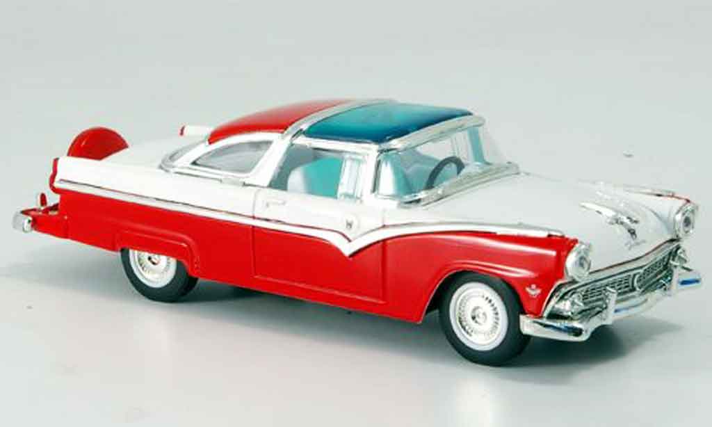 Ford Crown 1/43 Yat Ming Victoria rosso bianco 1955 modellino in miniatura